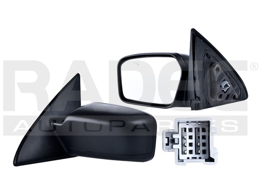 ESPEJO FD FUSION 06-11 ELECTRICO C/DESENPANANTE CORRUGADO 5 PINES PREMIER/HYBRID/SEL/SE/BASE/SPORT/S L4/V6 4/6CILINDROS 2.5/3.6L 4 PUERTAS IZQ