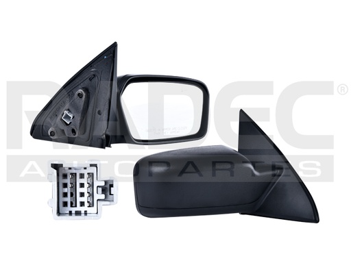 ESPEJO FD FUSION 06-12 ELECTRICO C/DESENPANANTE C/LUZ INFERIOR CORRUGADO PREMIER/HYBRID/SEL/SE/BASE/SPORT/S V6 6CILINDROS 2.5/3.0L 4 PUERTAS DER