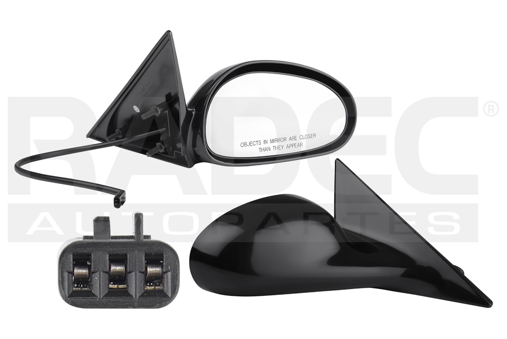 ESPEJO FD MUSTANG 94-95 ELECTRICO P/PINTAR 3 PINES DER