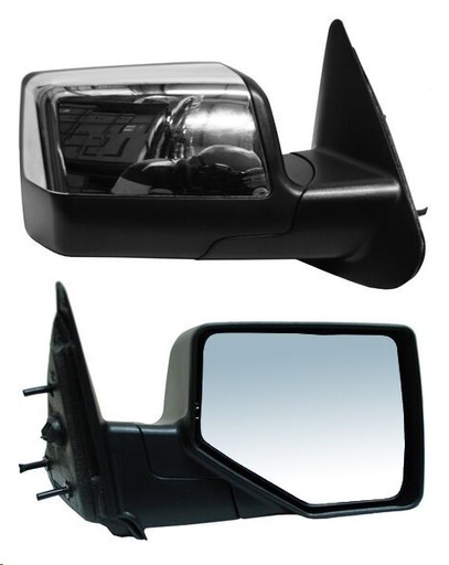 ESPEJO FD RANGER 10-12 MANUAL CROMADO FX4/LIMITED/BASE/XL/XLT/STX/SPORT L4/V6 4/6CILINDROS 2.3/4.0L 2/4 PUERTAS DER