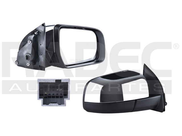 ESPEJO FD RANGER 13-20 ELECTRICO CROMADO 3 PINES LARIAT/XLT L4 4 CILINDROS 2.3/2.5L 4 PUERTAS DER