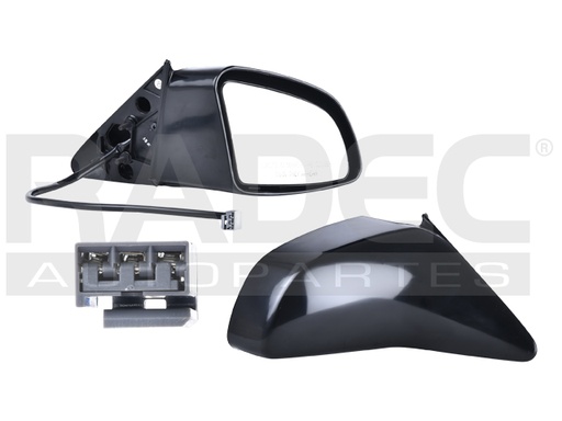 ESPEJO FD TOPAZ/GHIA 88-94 ELECTRICO NEGRO GLS/GL/L/LX/SPORT DER