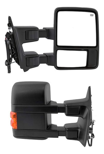 ESPEJO FD F-350 08-16 ELECTRICO C/DESEMPANANTE C/DIRECCIONAL NEGRO LARIAT/HARLEY/FX4/KING RANCH/BASE/XL/XLT/F-250/F-350/F-450/F-550 V8 8CILINDROS 6.2/6.7L 2/4 PUERTAS DER