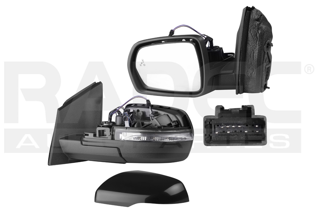 ESPEJO FD EDGE 15-18 ELECTRICO C/DESENPANANTE C/DIRECCIONAL C/LUZ INFERIOR P/SENSOR DE PROXIMIDAD P/PINTAR SE/SEL PLUS/TITANIUM V6 6 CILINDROS 2.0/2.7/3.5L 5 PUERTAS IZQ