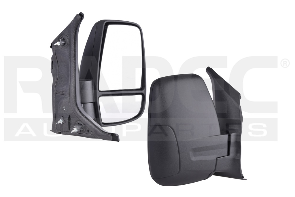 ESPEJO FD TRANSIT 15-17 MANUAL CORRUGADO VAN/CHASIS/PASAJEROS L4/V6 4/6 CILINDROS 2.2/3.5L 2/5 PUERTAS DER