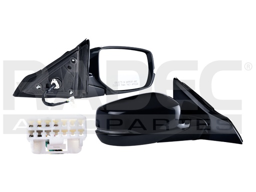 ESPEJO HD ACCORD 13-17 ELECTRICO C/DIRECCIONAL P/PINTAR 5 PINES V/EX-L/EX L4/V6 4/6CILINDROS 2.4/3.5L 2 PUERTAS DER