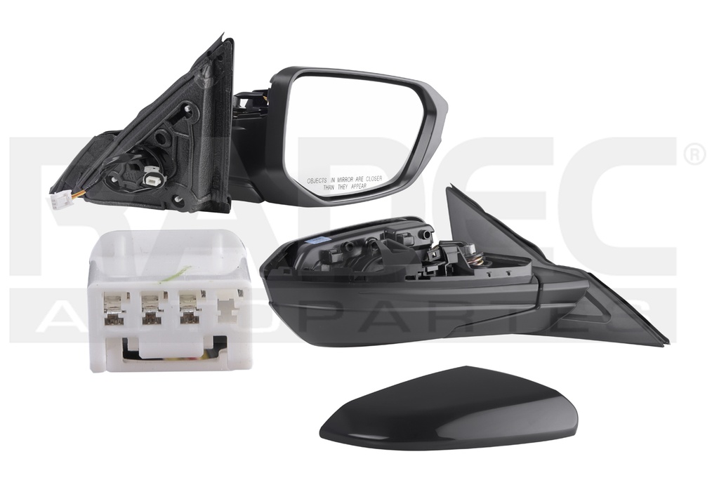 ESPEJO HD CIVIC 16-21 ELECTRICO P/PINTAR 3 PINES EX-L/EX-T/EX/LX-P/LX/TOURING L4 4CILINDROS 1.5/2.0L 2/4 PUERTAS DER