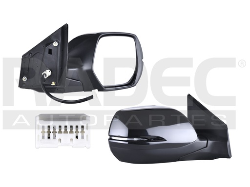 ESPEJO HD CR-V 15-16 ELECTRICO C/DESEMPANANTE C/DIRECCIONAL P/PINTAR 7 PINES DER