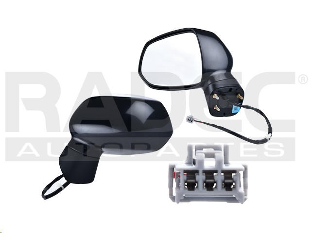ESPEJO FIT 06-09 IZQ ELECTRICO NEGRO IZQ
