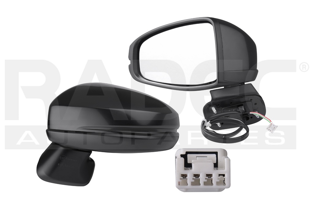 ESPEJO HD FIT 15-20 ELECTRICO P/PINTAR 3 PINES FUN/COOL L4 4 CILINDROS 1.5L 5 PUERTAS IZQ