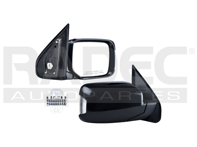 ESPEJO HD PILOT 09-15 ELECTRICO C/DESEMPANANTE C/DIRECCIONAL P/PINTAR TOURING/EX-L/LX/EX DER