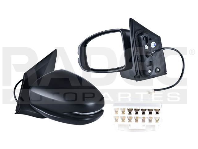 ESPEJO HD CITY 14-20 ELECTRICO C/DIRECCIONAL P/PINTAR 5 PINES IZQ