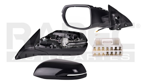 ESPEJO HD HR-V 16-22 ELECTRICO C/DESENPANANTE C/DIRECCIONAL P/PINTAR 7 PINES EPIC/UNIQ/PRIME/TOURING L4 4 CILINDROS 1.8L 5 PUERTAS IZQ