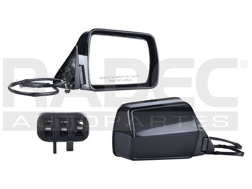 ESPEJO JP CHEROKEE 84-96 ELECTRICO NEGRO 3 PINES SE/LAREDO/BASE/SPORT/LIMITED DER