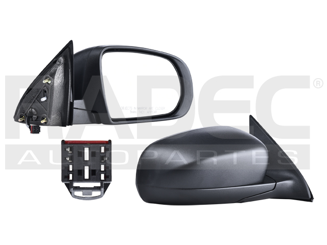 ESPEJO JP CHEROKEE 14-18 ELECTRICO CORRUGADO 3 PINES ALTITUDE/NORTH/TRAILHAWK/SPORT/LIMITED/LATITUDE L4/V6 4/6CILINDROS 2.4/3.2L 4 PUERTAS DER
