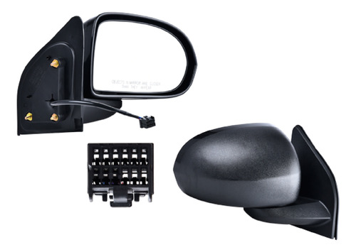 ESPEJO JP COMPASS 07-16 ELECTRICO CORRUGADO 3 PINES BASE/ALTITUDE/NORTH/SPORT/LIMITED/LATITUDE L4 4CILINDROS 2.0/2.4L 4 PUERTAS DER