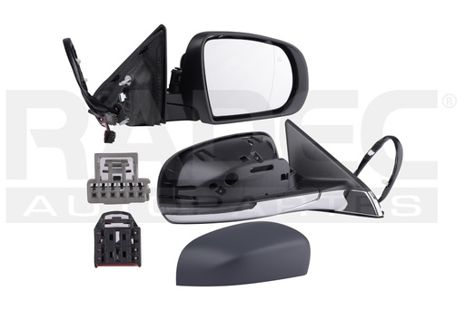 ESPEJO JP COMPASS 18-20 ELETRICO C/LUZ INFERIOR E/ABATIBLE P/PINTAR 4X2/4X4 LIMITED PREMIUM/TRAILHAWK L4 4 CILINDROS 2.4L 5 PUERTAS DER