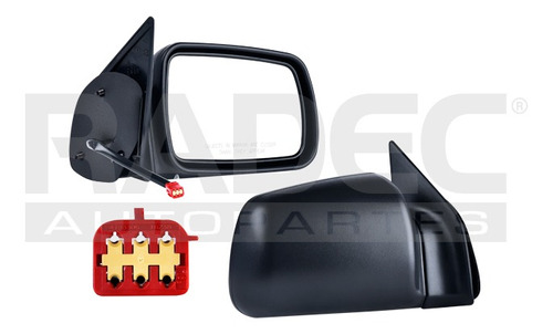 ESPEJO JP GRAND CHEROKEE 93-95 ELECTRICO CORRUGADO 3 PINES SE/ORVIS/LAREDO/BASE/LIMITED V8 8CILINDROS 4.0/5.2L 4 PUERTAS DER