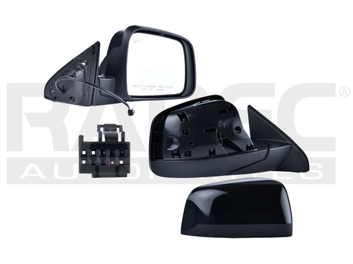 ESPEJO JP GRAND CHEROKEE 11-17 ELECTRICO C/DESENPANANTE P/PINTAR 5 PINES SUMMIT/SRT/SRT8/LAREDO/OVERLAND/LIMITED V6/V8 6/8CILINDROS 3.0/3.7/4.7/5.7L 4 PUERTAS DER