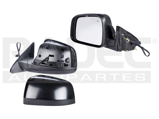 ESPEJO JP GRAND CHEROKEE 11-17 ELECTRICO C/DESEMPANANTE P/PINTAR 5 PINES SRT8/LAREDO/OVERLAND/LIMTED IZQ