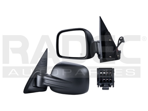 ESPEJO JP LIBERTY 02-07 ELECTRICO C/DESEMPANANTE CORRUGADO 5 PINES RENEGADE/SPORT/LIMITED IZQ