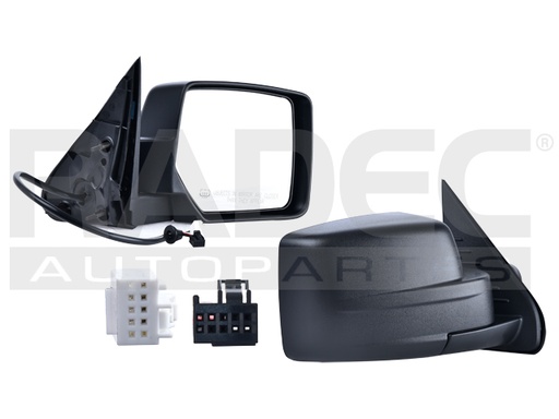 ESPEJO JP LIBERTY 08-13 ELECTRICO C/DESENPANANTE C/MEMORIA CORRUGADO N/JETSPORT/RENEGADE/NORTH/SPORT/LIMITED V6 6CILINDROS 3.7L 4 PUERTAS DER