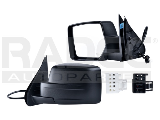 ESPEJO JP LIBERTY 08-13 ELECTRICO C/DESENPANANTE C/MEMORIA CORRUGADO N/JETSPORT/RENEGADE/NORTH/SPORT/LIMITED V6 6CILINDROS 3.7L 4 PUERTAS IZQ