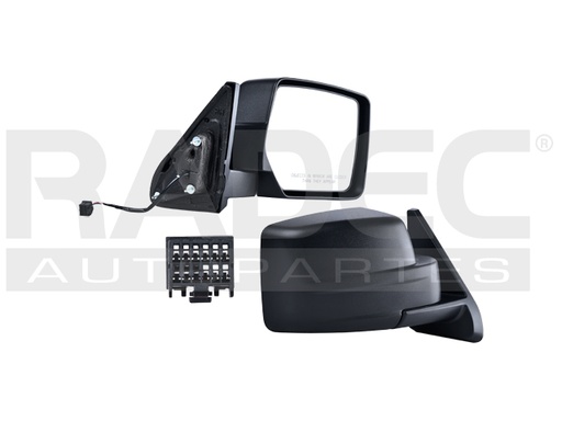 ESPEJO JP PATRIOT 07-17 ELECTRICO CORRUGADO 3 PINES BASE/HIGH/NORTH/SPORT/LATITUDE DER