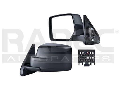 ESPEJO JP PATRIOT 07-17 ELECTRICO CORRUGADO 3 PINES BASE/HIGH/NORTH/SPORT/LATITUDE IZQ