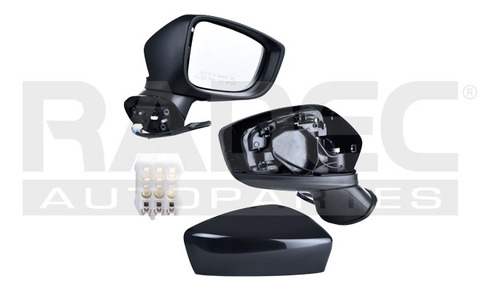 ESPEJO MZ 3 14-18 ELECTRICO P/PINTAR 3 PINES S/I/GT/GX/GS L4 4CILINDROS 2.0/2.5L 4/5 PUERTAS DER