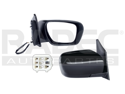 ESPEJO MZ CX7 07-12 ELECTRICO C/DESENPANANTE P/PINTAR 5 PINES SV/GRAND TOURING/GT/TOURING/SPORT/GX/GS L4 4CILINDROS 2.3/2.5L 4 PUERTAS DER