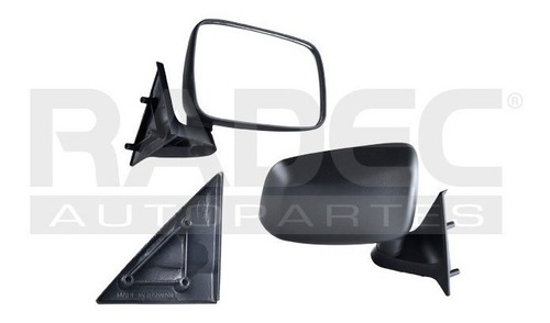 [018-1905-00] ESPEJO MZ PICK UP 86-93 MANUAL NEGRO BASE/SE-5/LE-5/LX DER