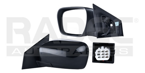 ESPEJO MZ CX9 07-09 ELECTRICO P/PINTAR 3 PINES GRAND TOURING/GT/TOURING/SPORT/GS V6 6CILINDROS 3.5/3.7L 5 PUERTAS IZQ