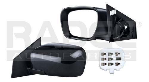 ESPEJO MZ CX9 07-09 ELECTRICO C/DESEMPANANTE P/PINTAR 5 PINES GRAND TOURING/GT/TOURING/SPORT/GS V6 6CILINDROS 3.5/3.7L 5 PUERTAS IZQ