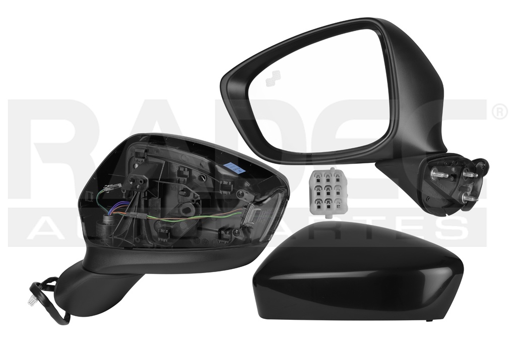 ESPEJO MZ CX5 13-14 ELECTRICO C/DIRECCIONAL C/SENSOR DE PROXIMIDAD P/PINTAR 6 PINES I/I SPORT L4 4 CILINDROS 2.0L 5 PUERTAS IZQ