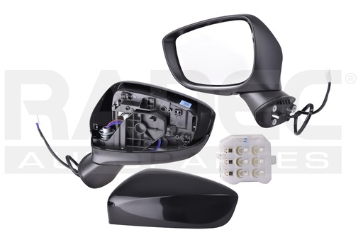 ESPEJO MZ CX3 16-23 ELECTRICO P/PINTAR 3 PINES I/I SPORT L4 4 CILINDROS 2.0L 5 PUERTAS IZQ