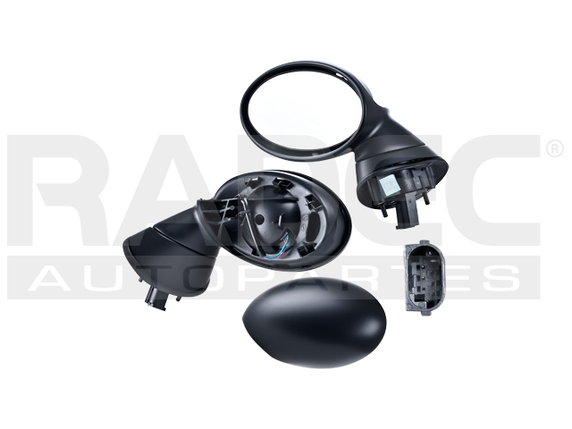 ESPEJO MN COOPER 02-10 ELECTRICO C/DESENPANANTE P/PINTAR 5 PINES SPORT/LUXURY/PARK/SALT/S/PEPPER/JOHN/CLUBMAN/CHILI/BASE L4 4CILINDROS 1.6L 2/3 PUERTAS IZQ