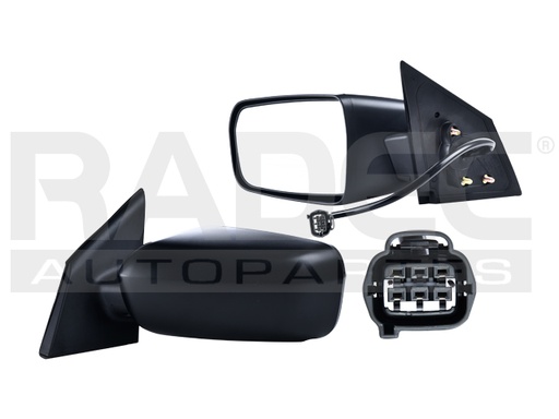 ESPEJO MT GALANT 04-09 ELECTRICO C/DESENPANANTE P/PINTAR 5 PINES LS/ES/DE/GTS L4/V6 4/6CILINDROS 2.4/3.8L 4 PUERTAS IZQ