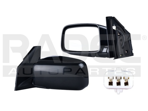 ESPEJO MT LANCER 04-07 ELECTRICO P/PINTAR 3 PINES LS/ES L4/V6 4/6CILINDROS 2.4/3.8L 4 PUERTAS IZQ