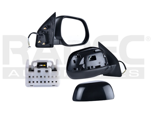 ESPEJO MT OUTLANDER 11-13 ELECTRICO C/DESENPANANTE P/PINTAR 5 PINES V/XLS/LS/ES/SE/GT L4/V6 4/6CILINDROS 2.4/3.0L 4 PUERTAS DER