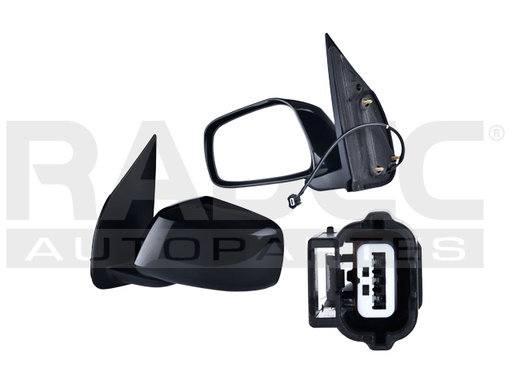 ESPEJO NS FRONTIER 05-19 ELECTRICO P/PINTAR 3 PINES LE/S/SE/COMFORT/PRO-4X/DESERT RUNNER L4/V6 4/6 CILINDROS 2.4/2.5/4.0L 2/4 PUERTAS izq