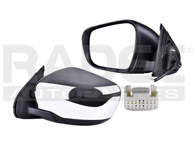 ESPEJO NS FRONTIER 16-20 ELECTRICO CROMADO 3 PINES IZQ