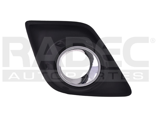 REJILLA FASCIA DELANTERA TY HILUX 16-20 (ARG) C/HOYO P/FARO F/CROMADO 4X2/4X4/SR L4 4 CILINDROS 2.7/2.8L 4 PUERTAS IZQ