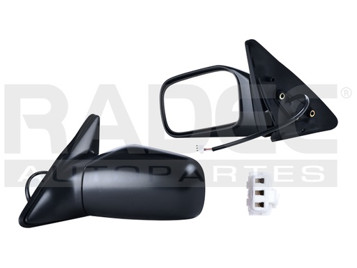 ESPEJO NS TSURU 92-17 ELECTRICO CORRUGADO 3 PINES GS L4 4CILINDROS 1.6L 4 PUERTAS IZQ