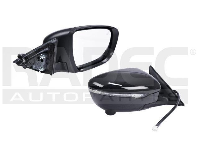 ESPEJO NS X-TRAIL 15-22 ELECTRICO C/DESENPANANTE C/DIRECCIONAL E/ABATIBLE C/CAMARA P/PINTAR S/SV/SL/ADVANCE/EXCLUSIVE/SENSE/ARMOR/HYBRID L4 4 CILINDROS 2.0/2.5L 5 PUERTAS DER