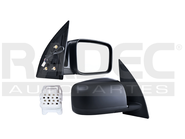 ESPEJO NS X-TRAIL 08-14 ELECTRICO C/DESEMPANANTE P/PINTAR 5 PINES LE/SLX/SENSE/ADVANCE/EXCLUSIVE L4 4 CILINDROS 2.5L 5 PUERTAS DER