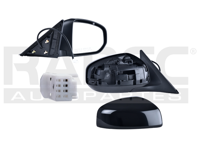 ESPEJO NS 370Z 09-20 ELECTRICO P/PINTAR 3 PINES BASE/SPORT/NISMO/TOURING/HERITAGE EDITION V6 6 CILINDROS 3.7L 2 PUERTAS DER