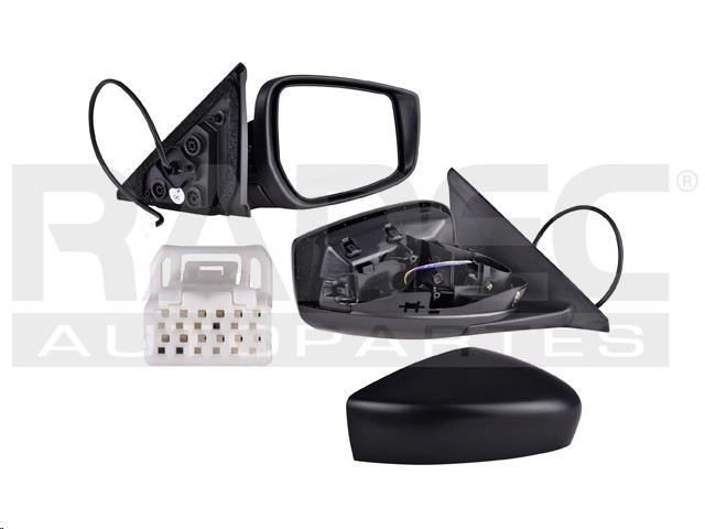 ESPEJO NS KICKS 17-23 ELECTRICO P/PINTAR 3 PINES SENSE/BITONO/ADVANCE/EXCLUSIVE L4 4 CILINDROS 1.6L 5 PUERTAS DER