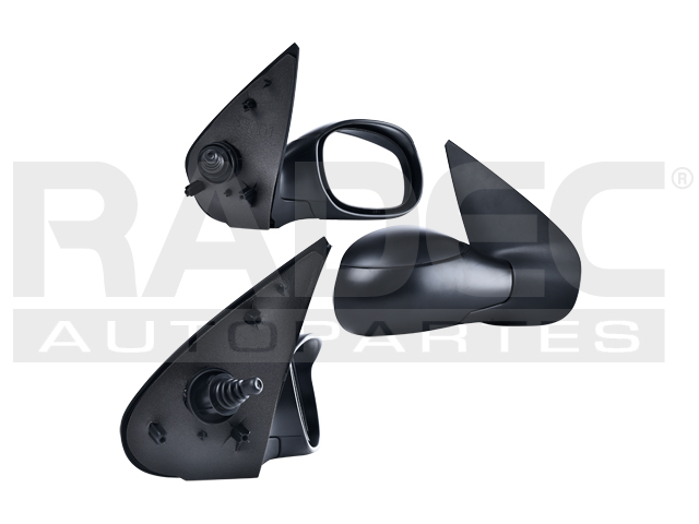 ESPEJO PG 206 01-09 C/CONTROL NEGRO CC/XR/XS L4 4CILINDROS 1.4/1.6L 2/4 PUERTAS DER