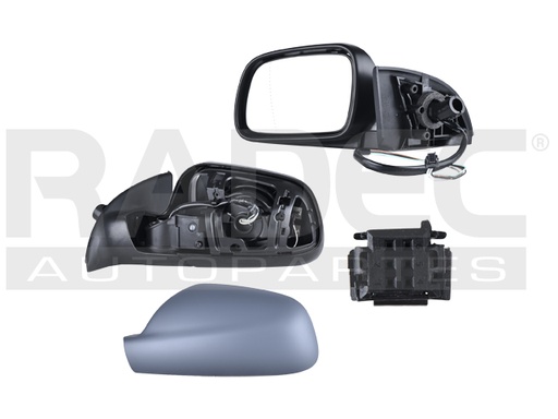 ESPEJO PG 307 01-05 ELECTRICO C/DESEMPANANTE P/PINTAR 5 PINES 2.0 16V/1.6 16V/HDI 1.4/1.4 16V/1.4/HDI 2.0 IZQ